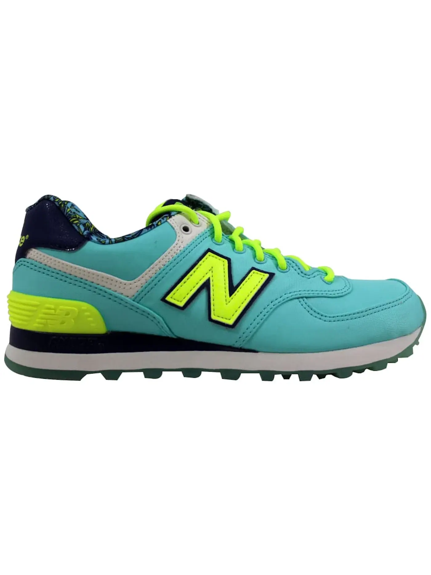 Женские кроссовки Lifestyle New Balance 574 — изображение 1 из 1, синий/желтый