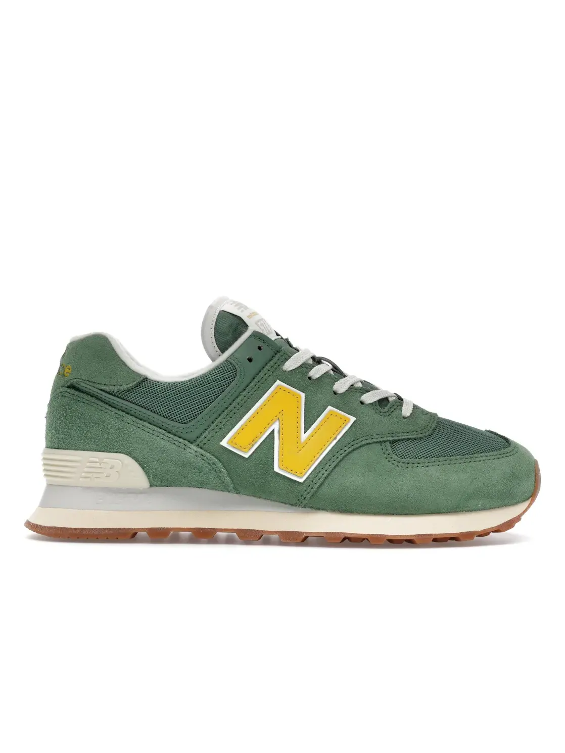 Женские кроссовки New Balance 574 — изображение 1 из 4, зеленый желтый