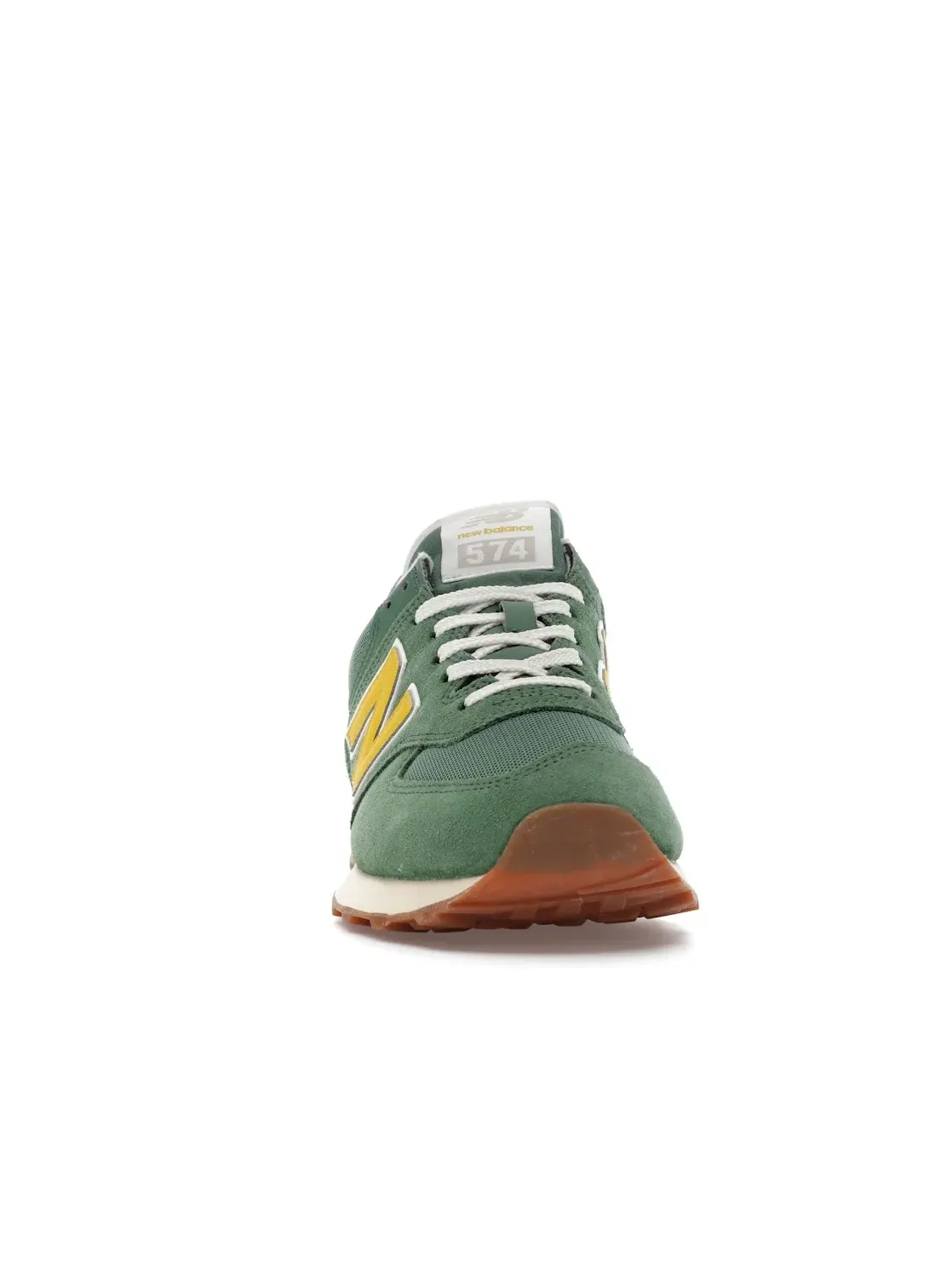 Женские кроссовки New Balance 574 — изображение 2 из 4, зеленый желтый