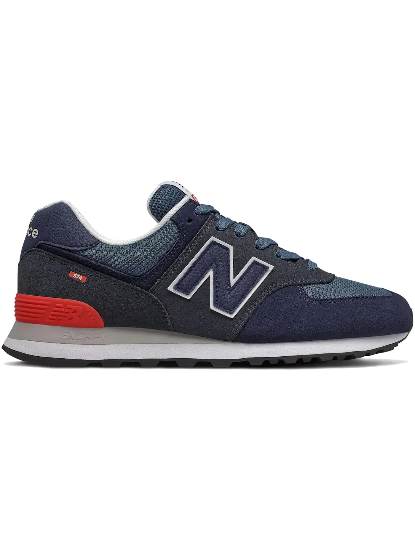 Мужские кроссовки Lifestyle New Balance 574 — изображение 1 из 1, черный/темно-синий