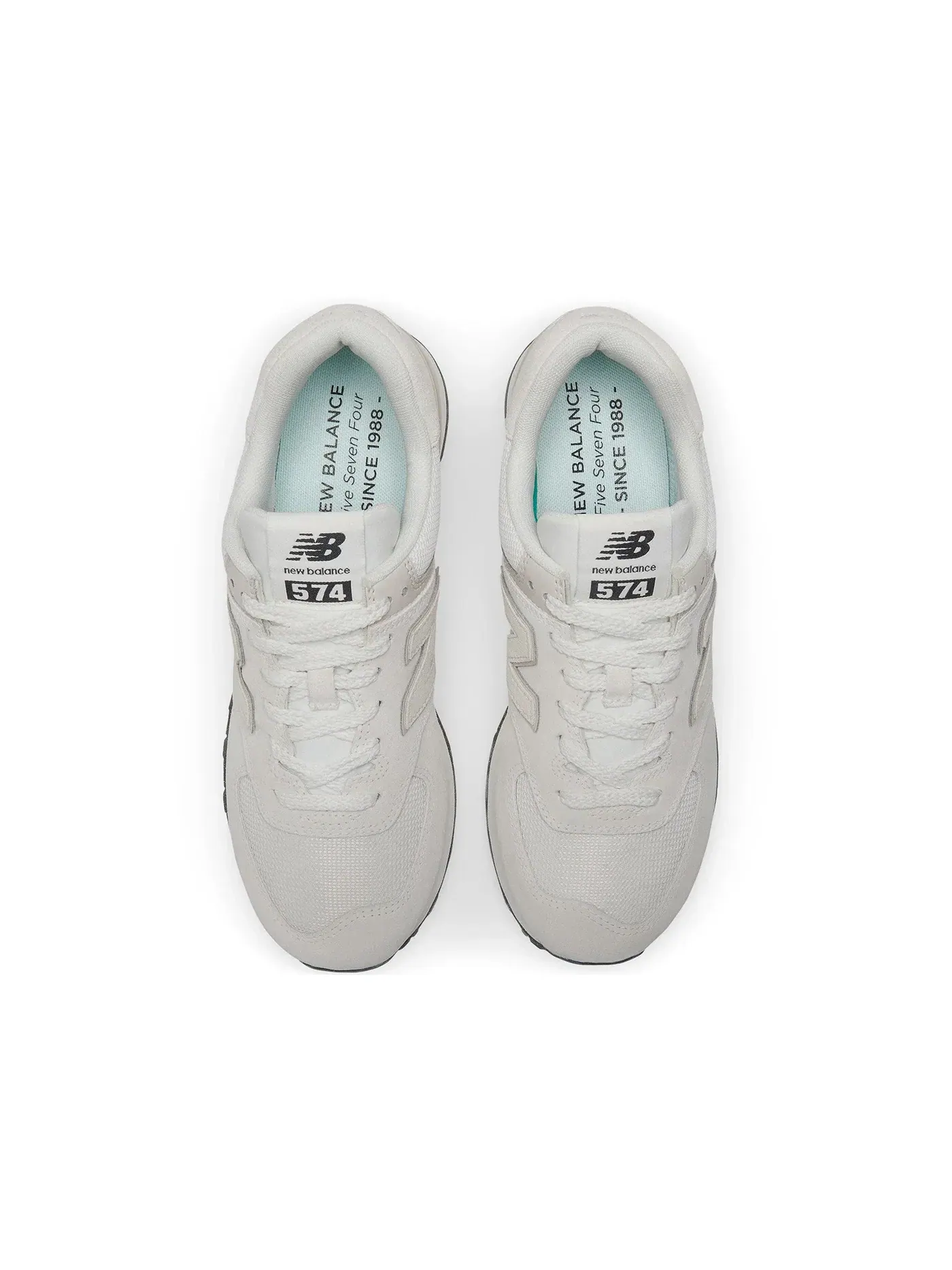 Мужские кроссовки Lifestyle New Balance 574 — изображение 3 из 3, белый/серый