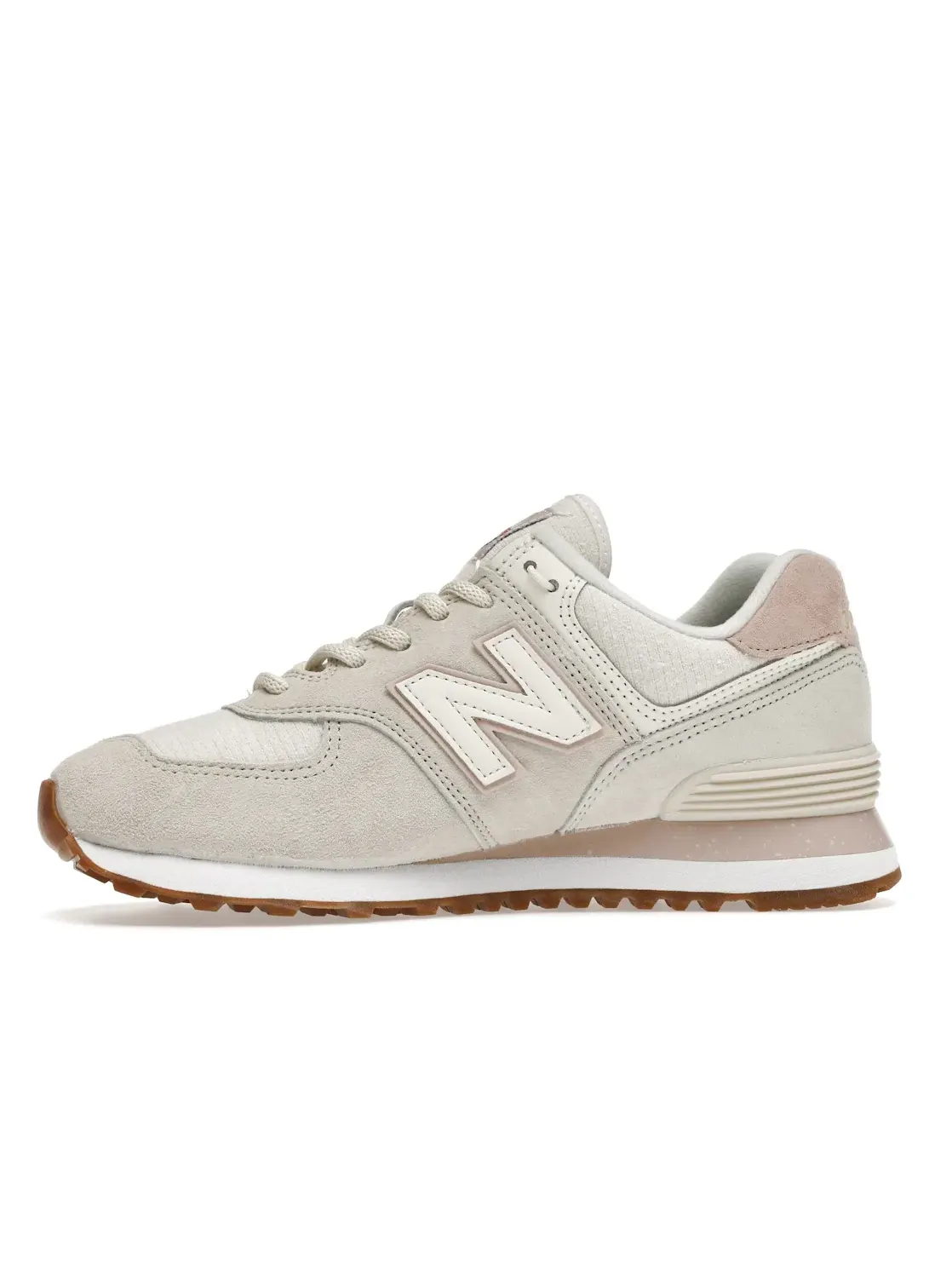Женские кроссовки Lifestyle New Balance 574 — изображение 3 из 4, белый/бежевый