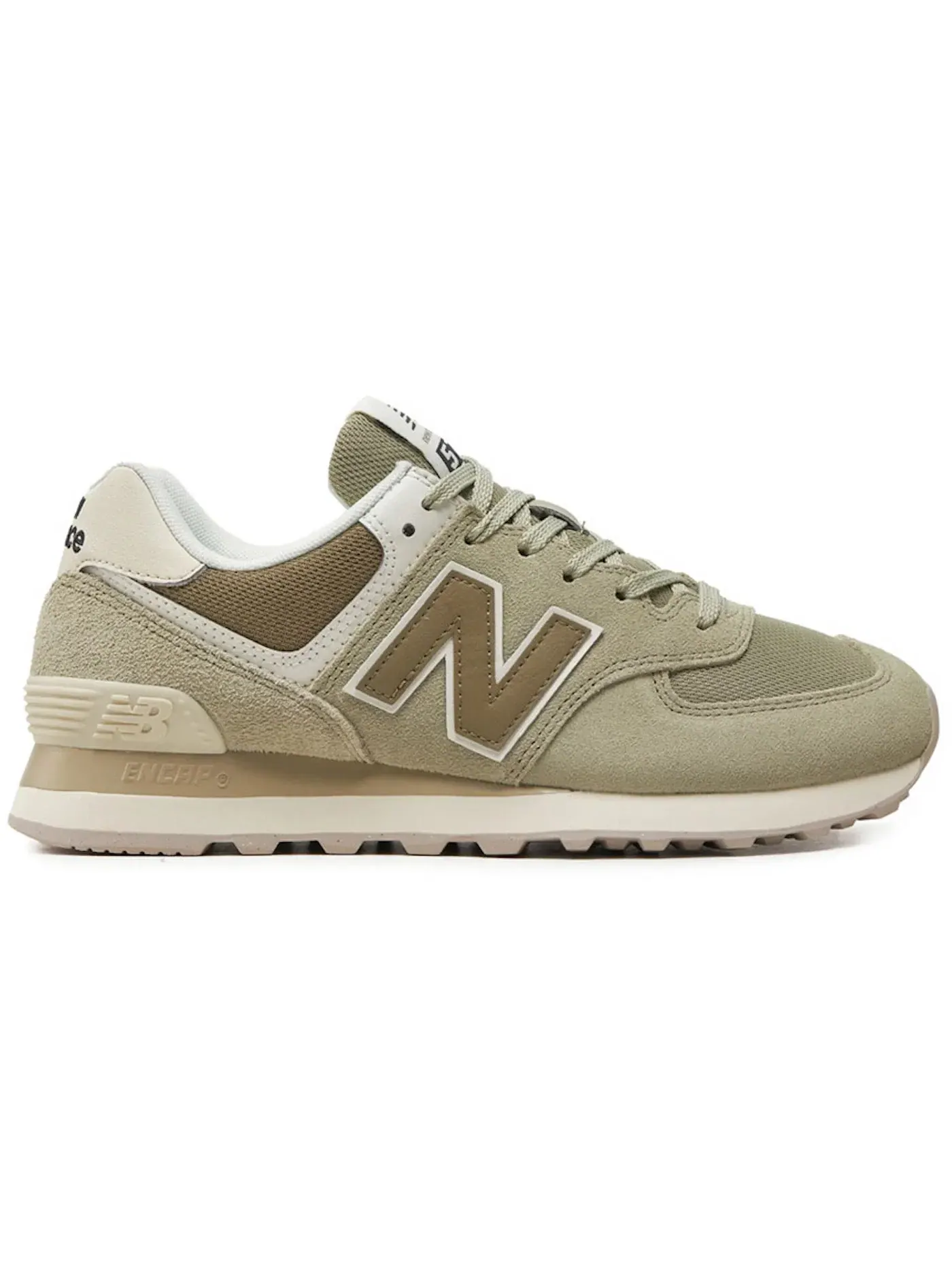 Женские кроссовки Lifestyle New Balance 574, Olivine/Dark Stoneware/Turtledove — изображение 1 из 1