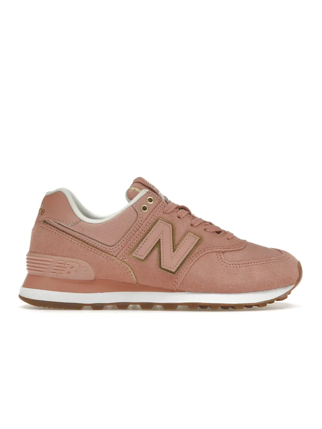 Женские кроссовки Lifestyle New Balance 574 — изображение 1 из 4, розовый золотистый