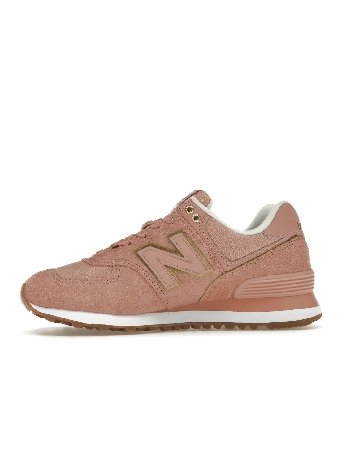 Женские кроссовки Lifestyle New Balance 574 — изображение 3 из 4, розовый золотистый