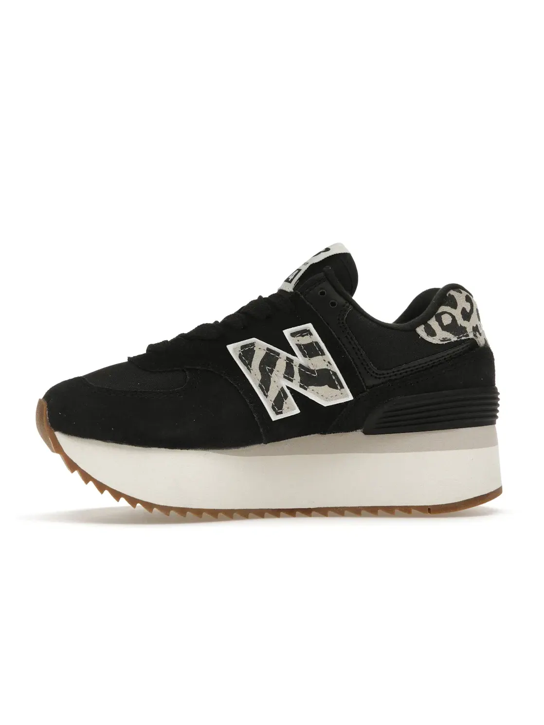 Женские кроссовки с принтом New Balance 574 Plus — изображение 3 из 4, черный