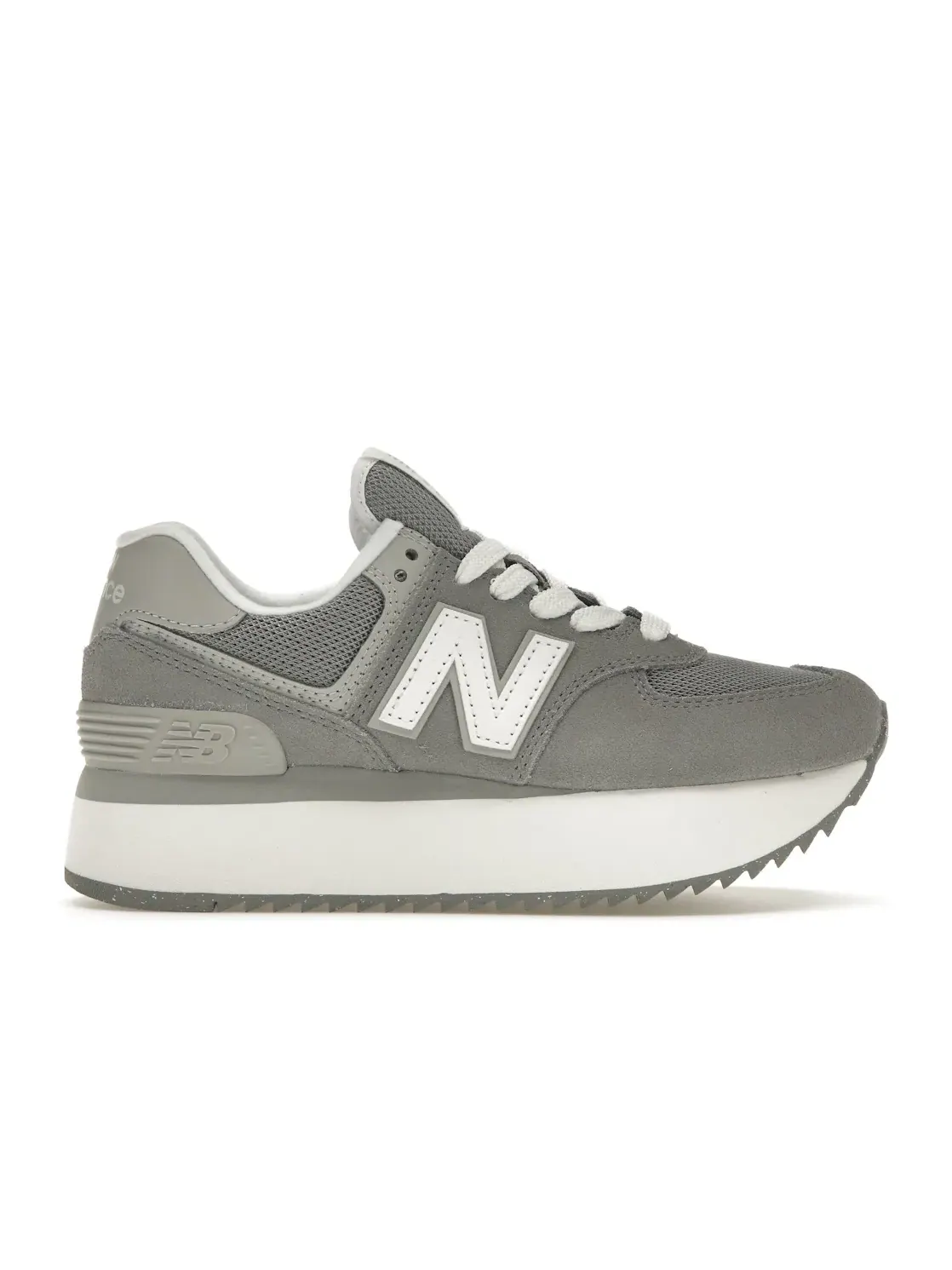 Женские кроссовки Lifestyle New Balance 574 Plus — изображение 1 из 4, серый//белый