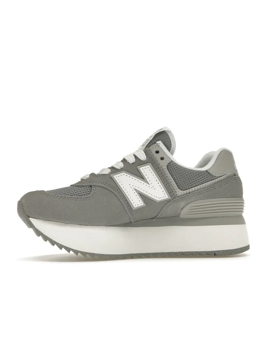 Женские кроссовки Lifestyle New Balance 574 Plus — изображение 3 из 4, серый//белый