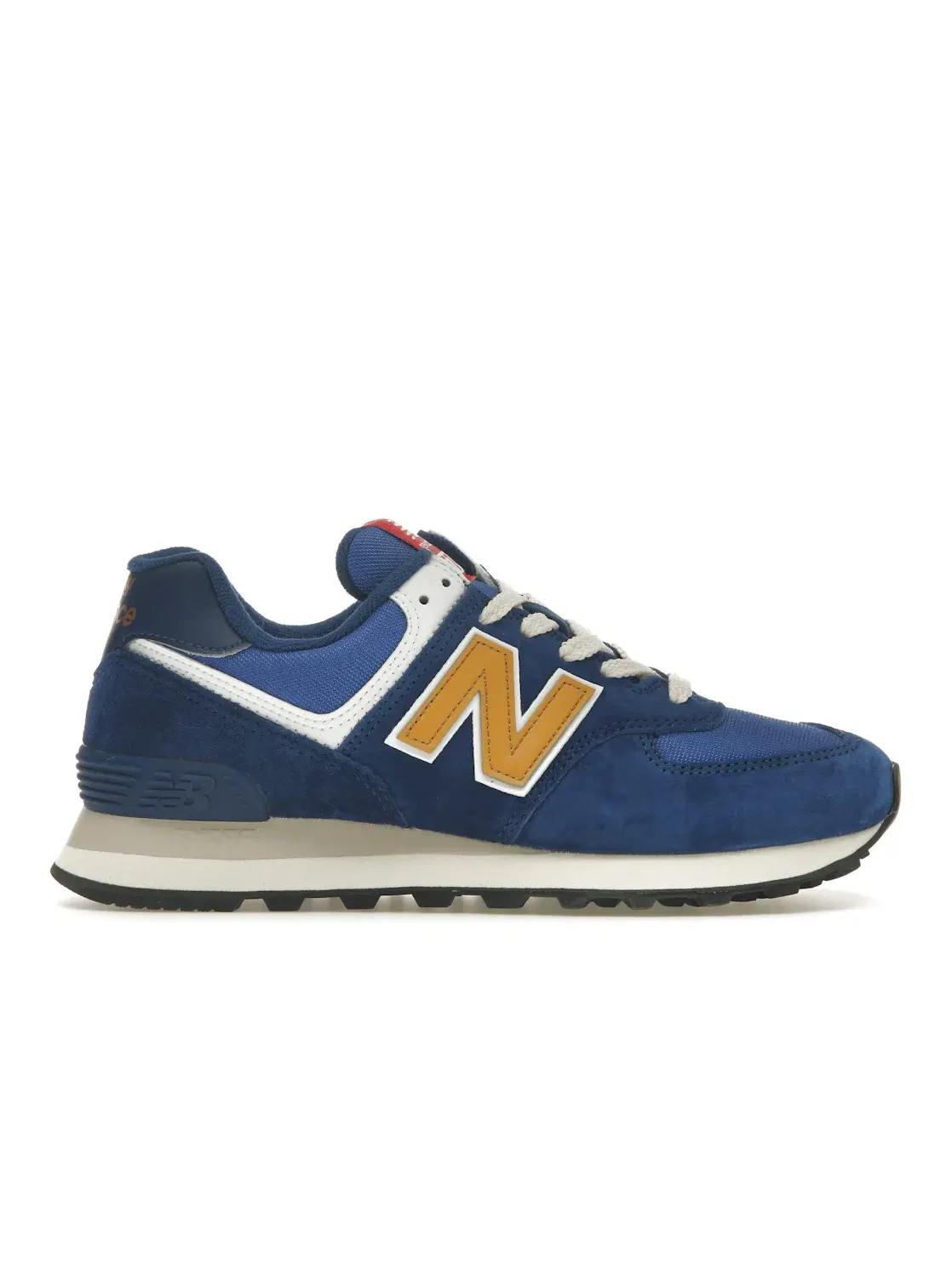 Мужские кроссовки повседневные New Balance 574 — изображение 1 из 4, синий/золотистый