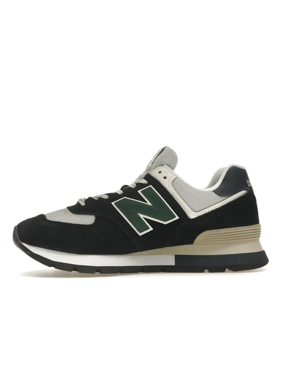 Мужские кроссовки Lifestyle New Balance 574 Rugged — изображение 3 из 4, черный/зеленый