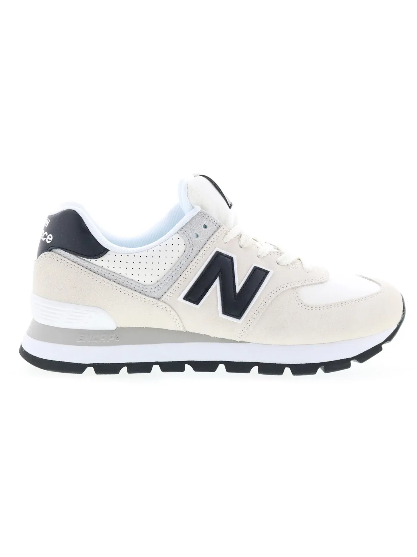 Мужские кроссовки с длинным шнурком New Balance 574 Rugged — изображение 1 из 1, белый/черный