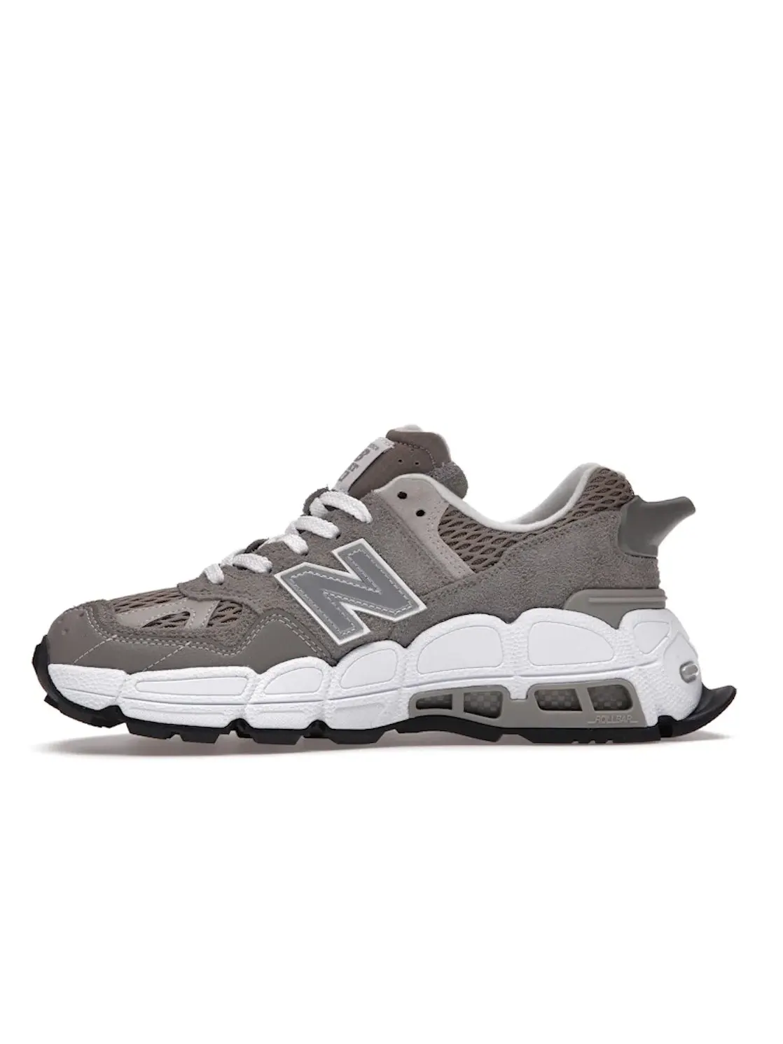 Мужские кроссовки с сетчатым верхом New Balance 574 YURT Salehe Bembury Shark Skin — изображение 3 из 4, белый