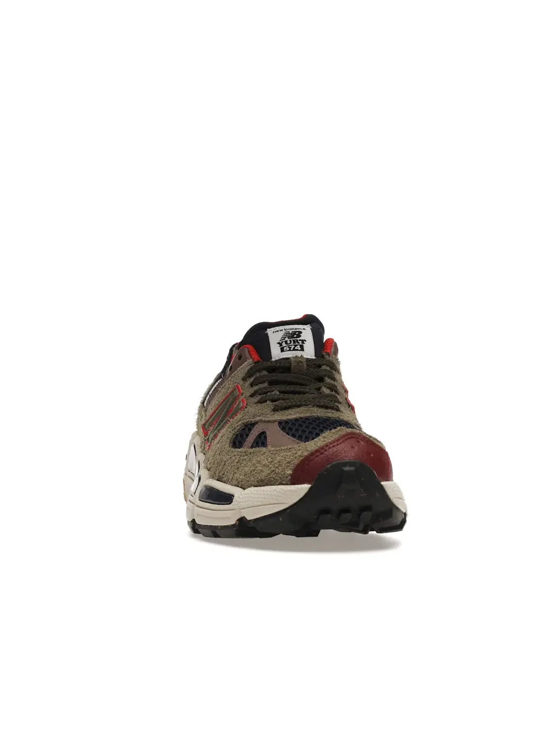 Мужские кроссовки с дизайном от Salehe Bembury New Balance 574 YURT — изображение 2 из 4, зеленый/бордовый
