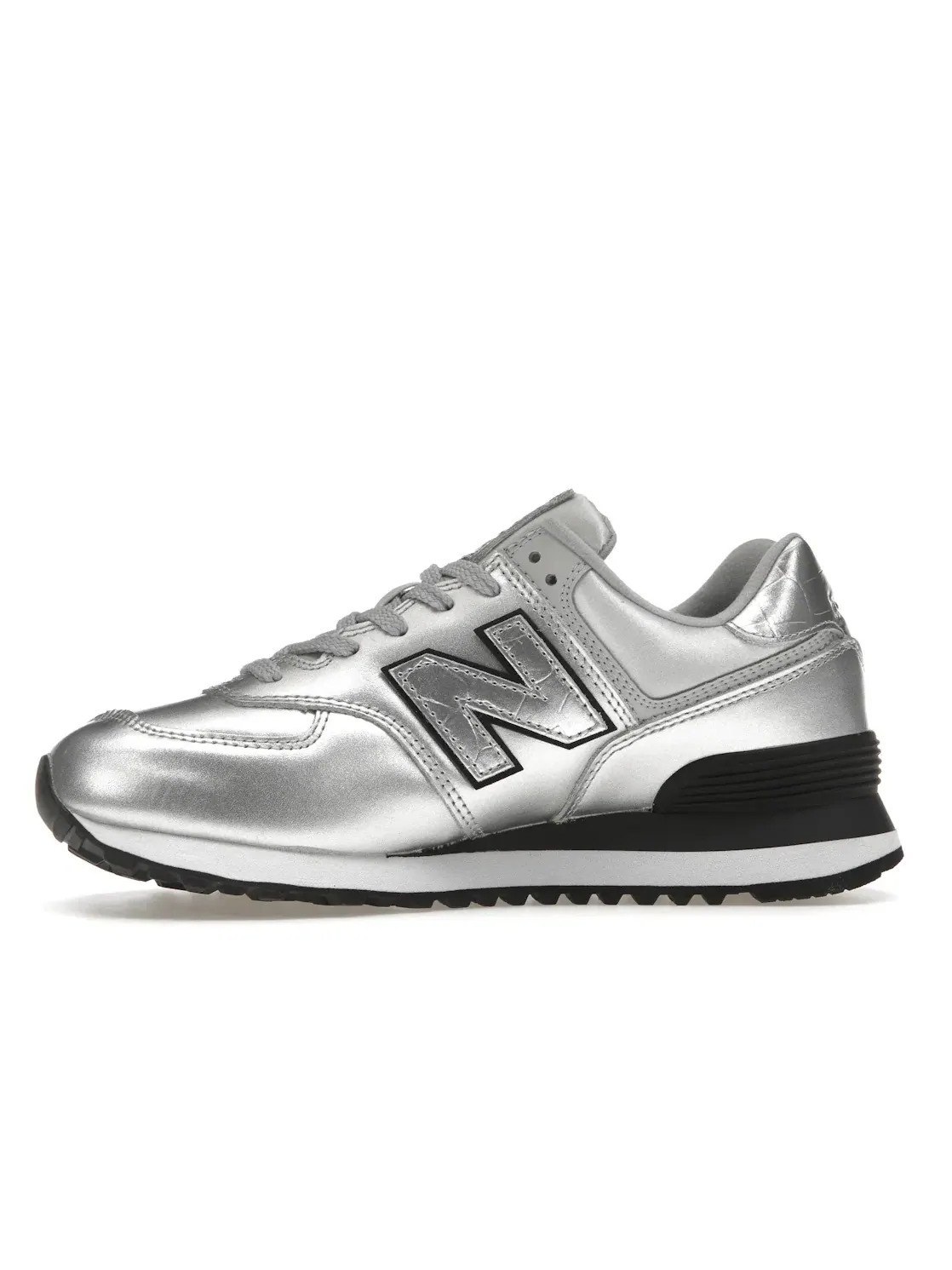 Женские кроссовки Lifestyle New Balance 574 — изображение 3 из 4, серебристый черный