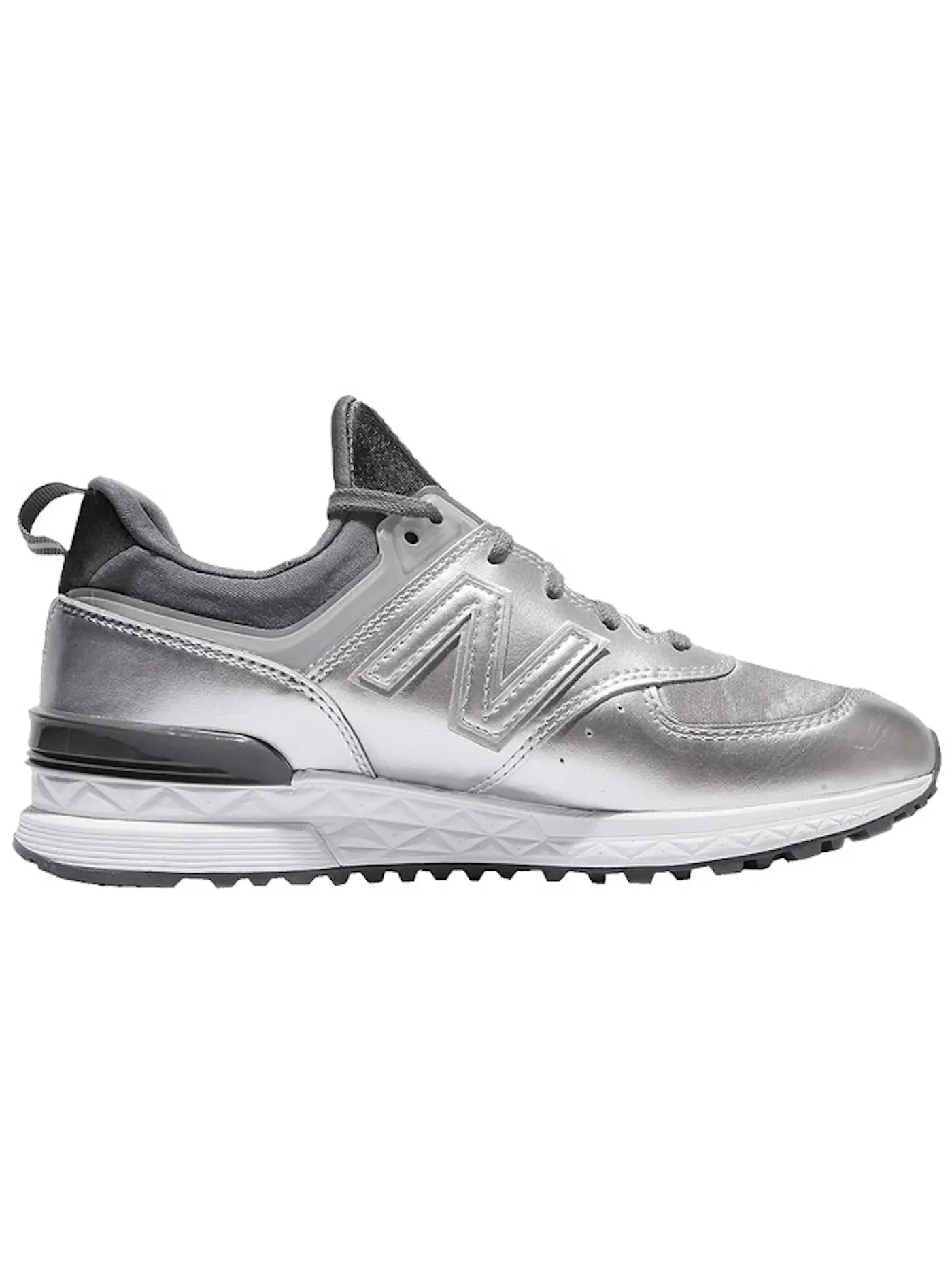 Женские кроссовки Lifestyle New Balance 574 — изображение 1 из 1, серебристый белый