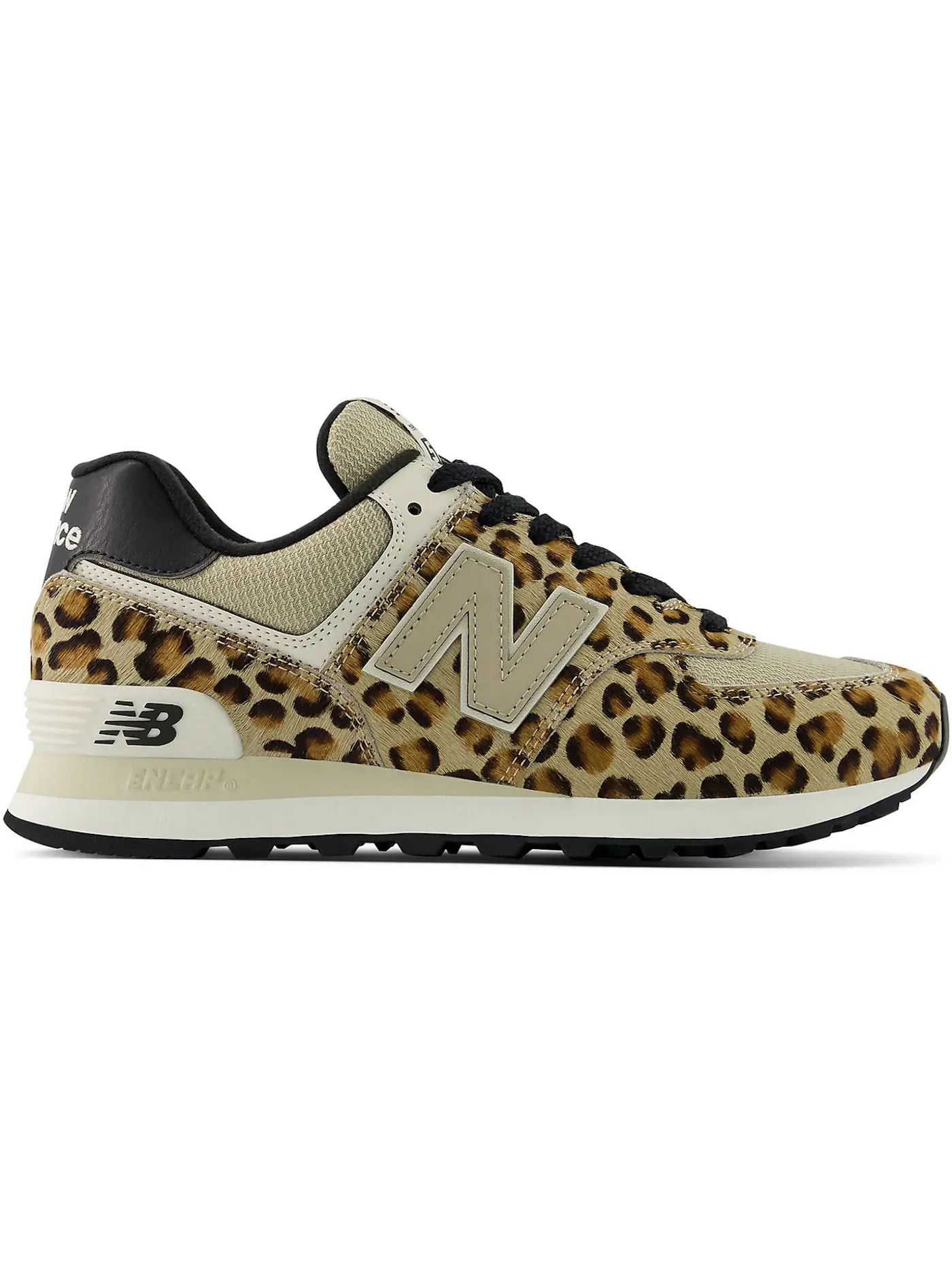 Женские кроссовки Lifestyle с принтом New Balance 574 — изображение 1 из 1, черный