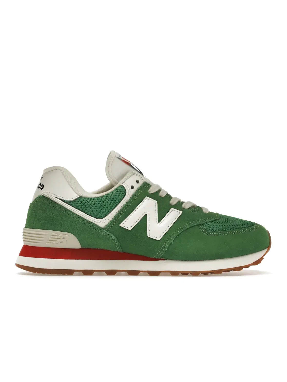 Мужские кроссовки Lifestyle New Balance 574 — изображение 1 из 4, зеленый/красный/белый
