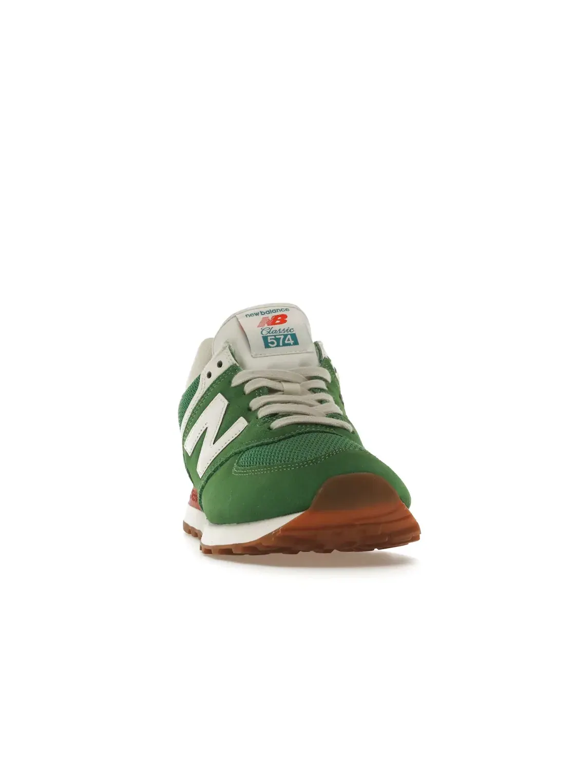 Мужские кроссовки Lifestyle New Balance 574 — изображение 2 из 4, зеленый/красный/белый