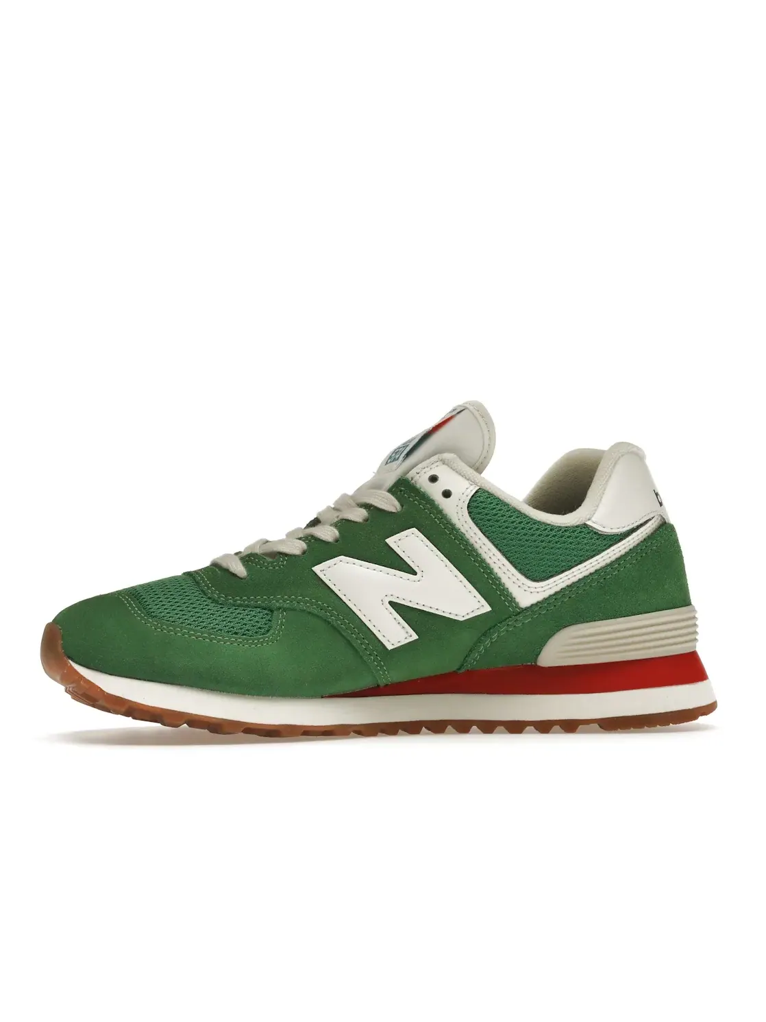 Мужские кроссовки Lifestyle New Balance 574 — изображение 3 из 4, зеленый/красный/белый