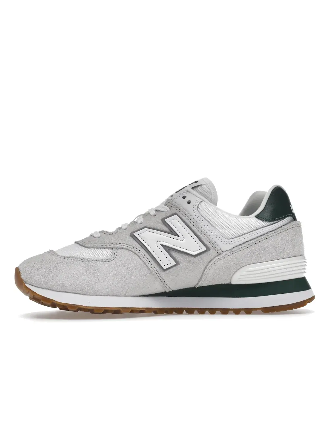 Мужские кроссовки Lifestyle New Balance 574 — изображение 3 из 4, белый/серый/зеленый
