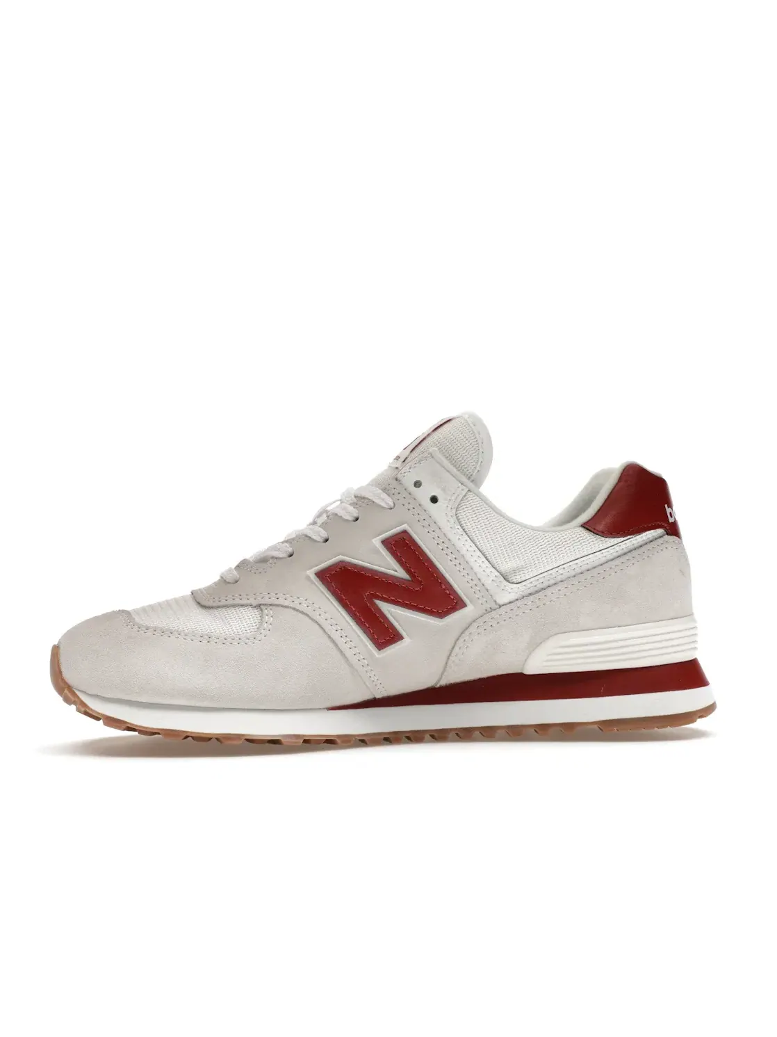 Мужские кроссовки Lifestyle New Balance 574 — изображение 3 из 4, белый/серый/красный