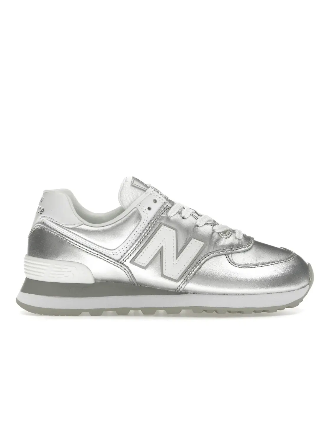 Женские кроссовки с классическим дизайном New Balance 574v2 — изображение 1 из 4, серебристый белый