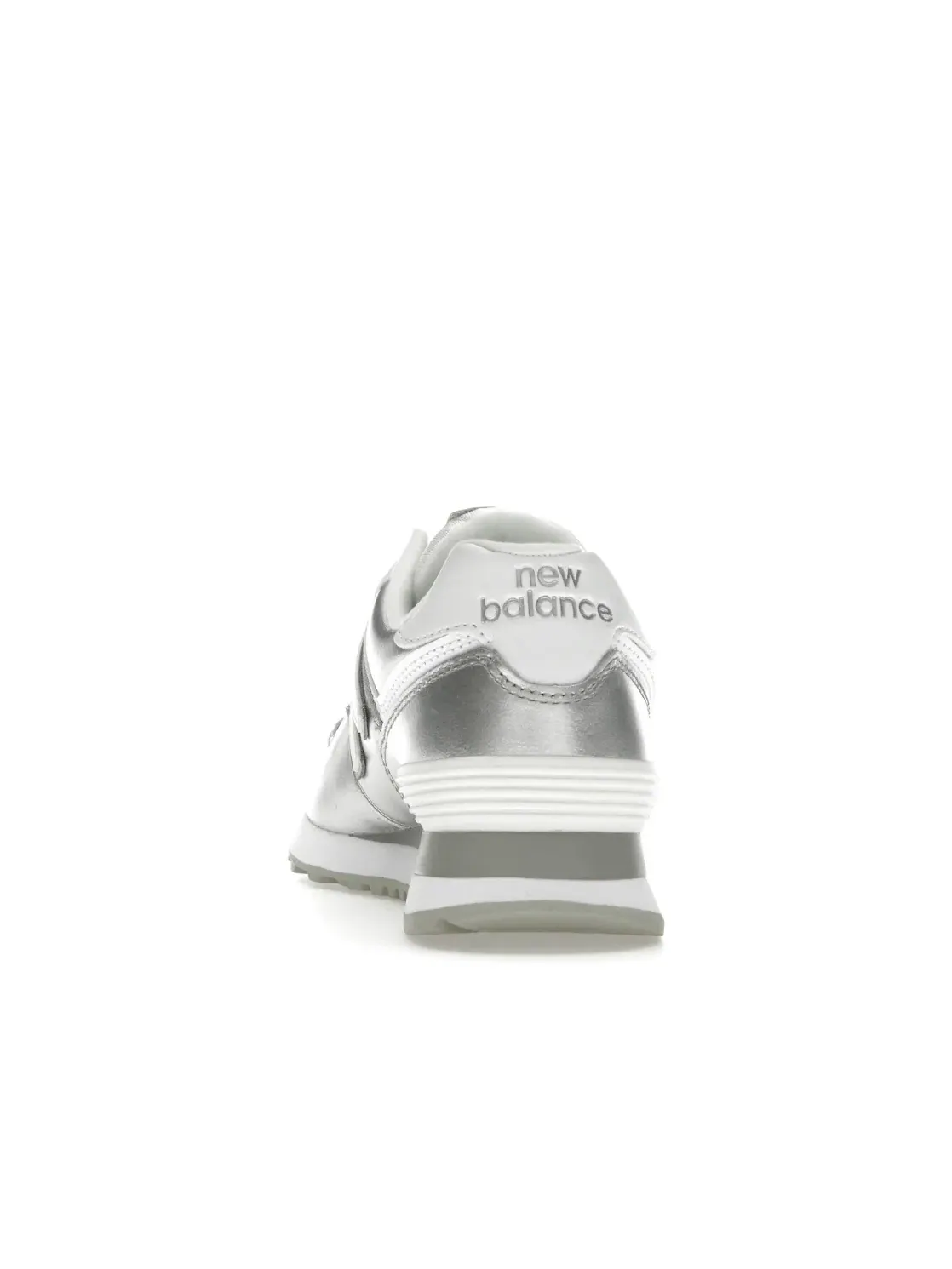 Женские кроссовки с классическим дизайном New Balance 574v2 — изображение 4 из 4, серебристый белый
