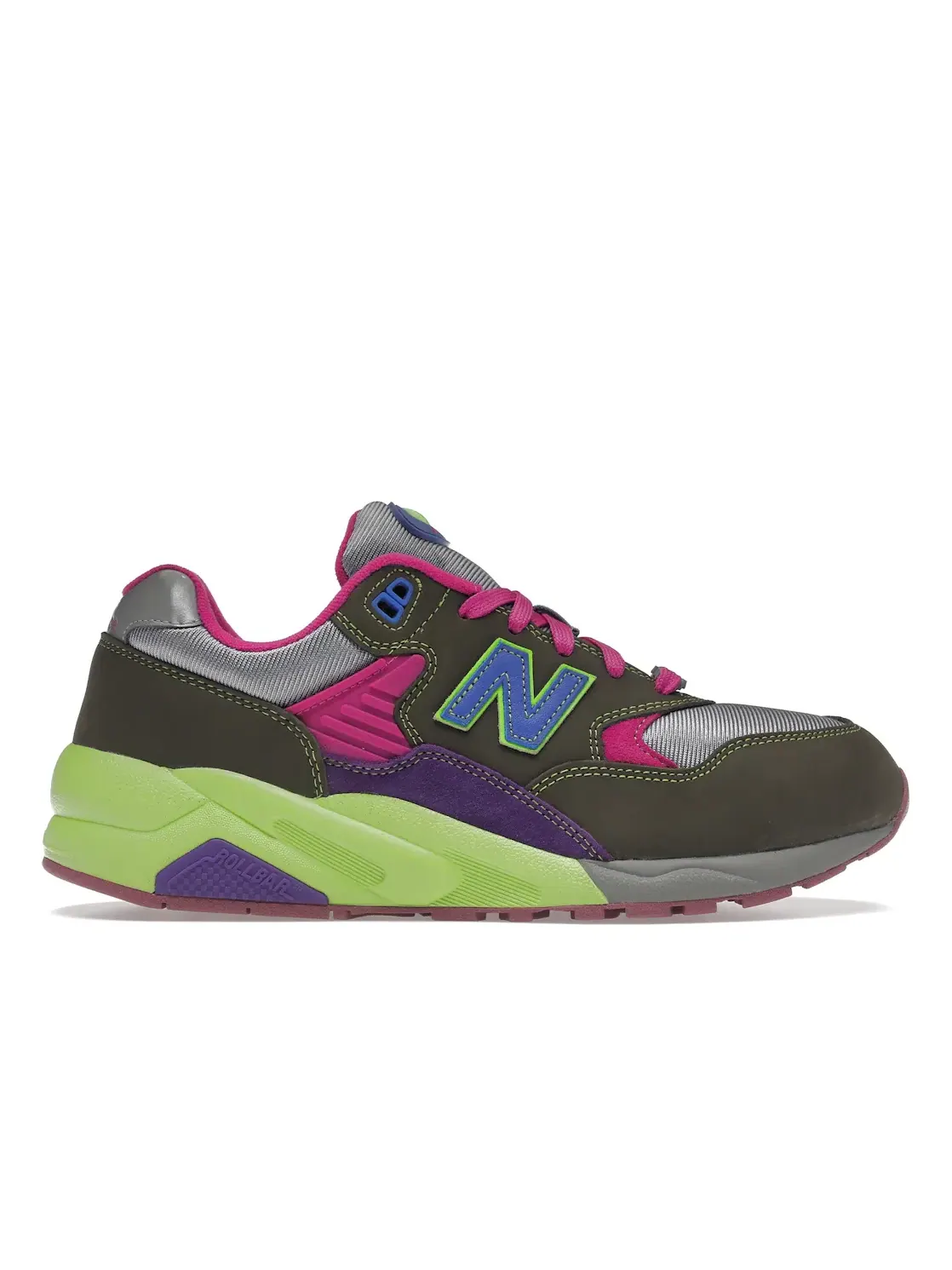 Мужские кроссовки Lifestyle New Balance 580, Dark Moss/Cosmic Grape — изображение 1 из 4