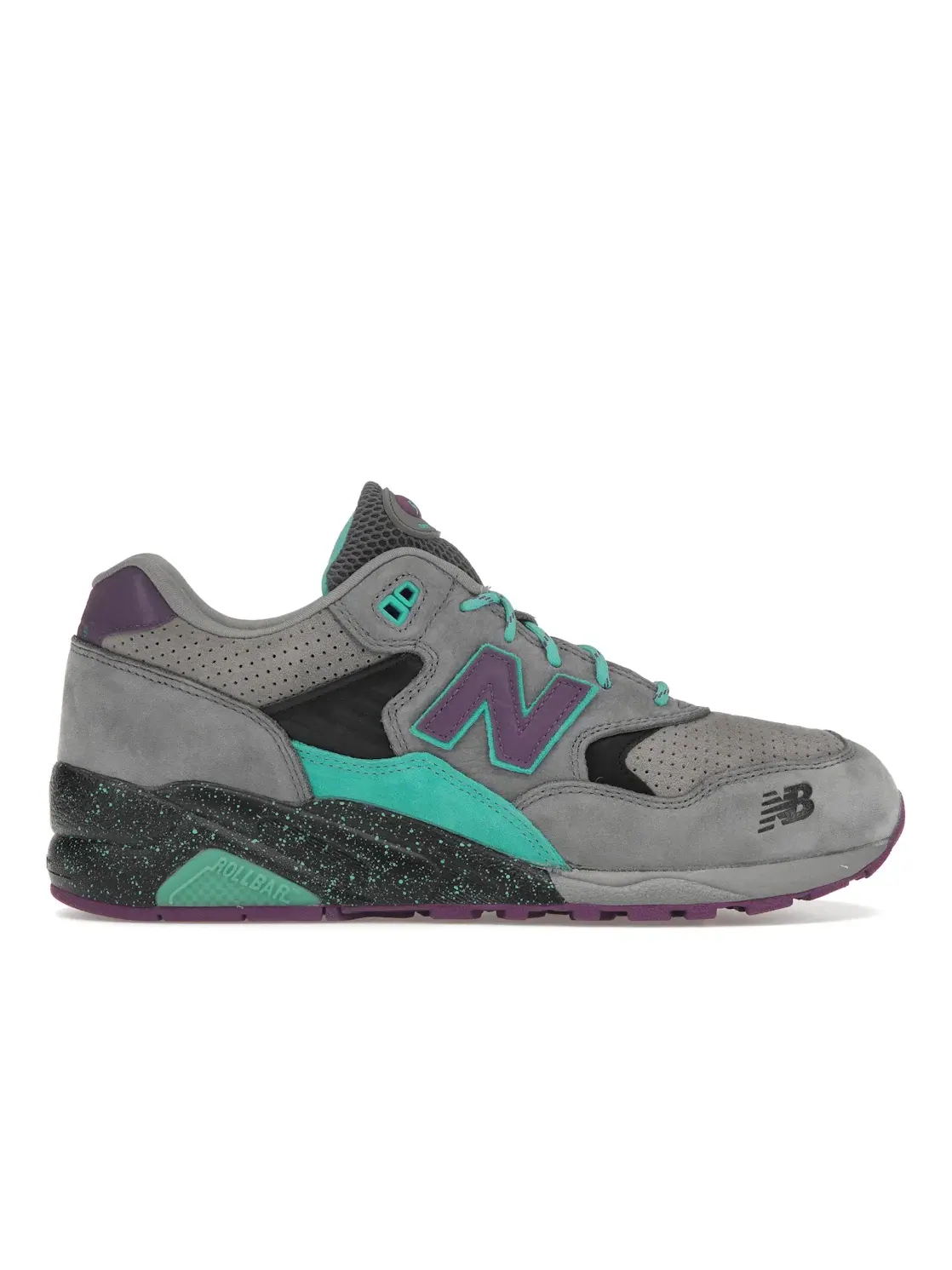 Мужские кроссовки Lifestyle New Balance 580 — изображение 1 из 4, серый/голубой/фиолетовый