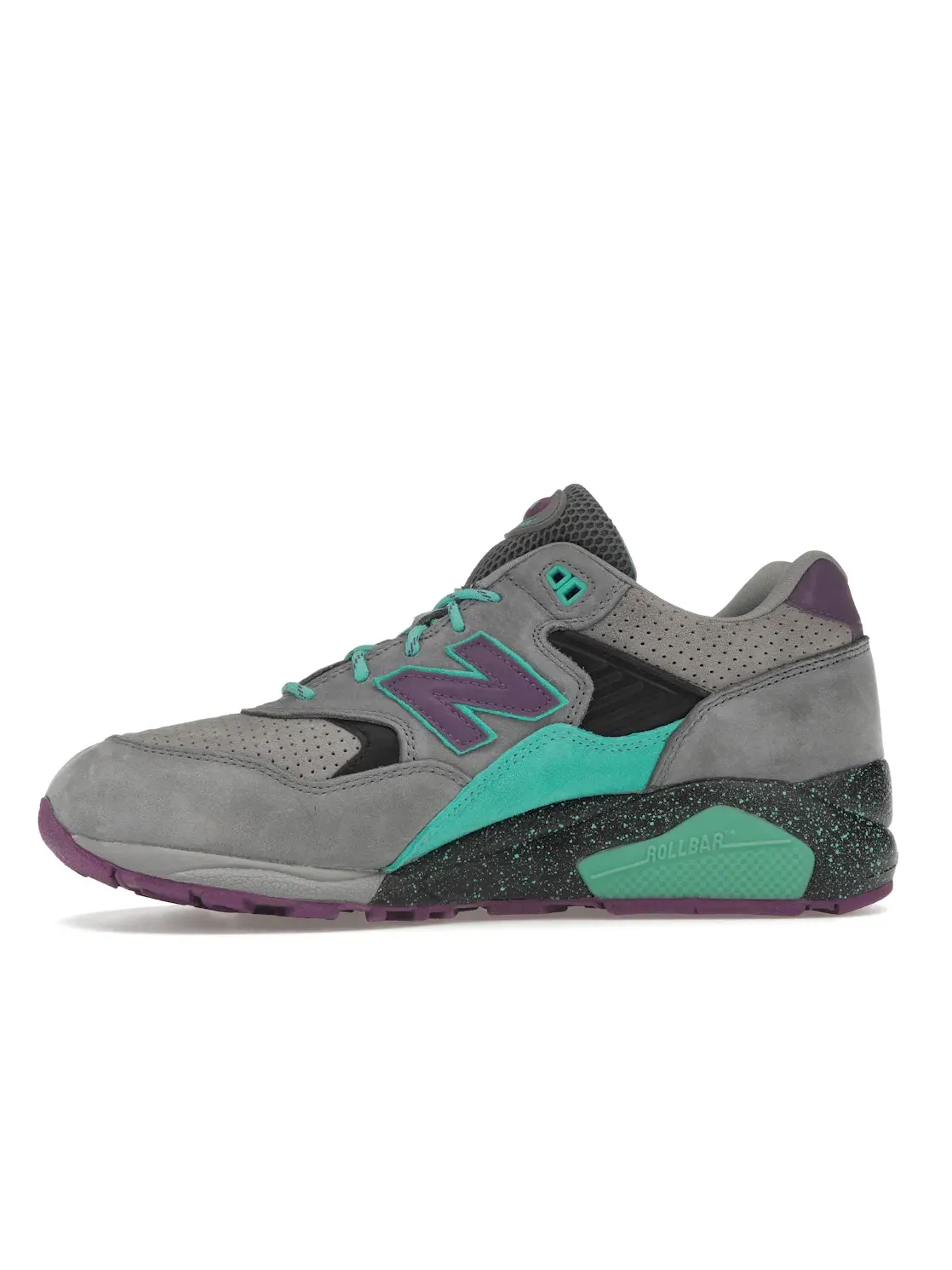 Мужские кроссовки Lifestyle New Balance 580 — изображение 3 из 4, серый/голубой/фиолетовый