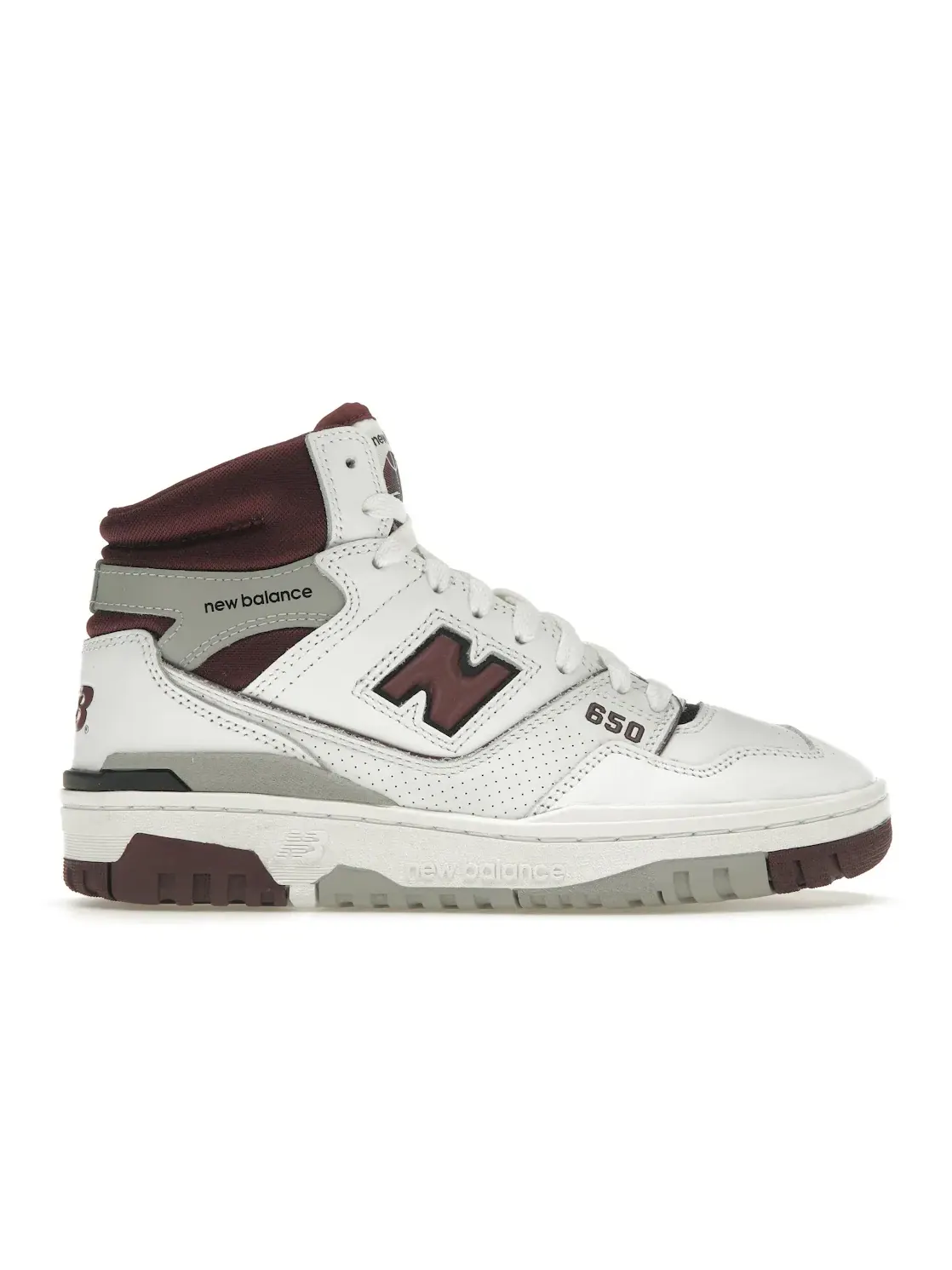 Мужские кроссовки lifestyle New Balance 650 — изображение 1 из 4, белый/бордовый