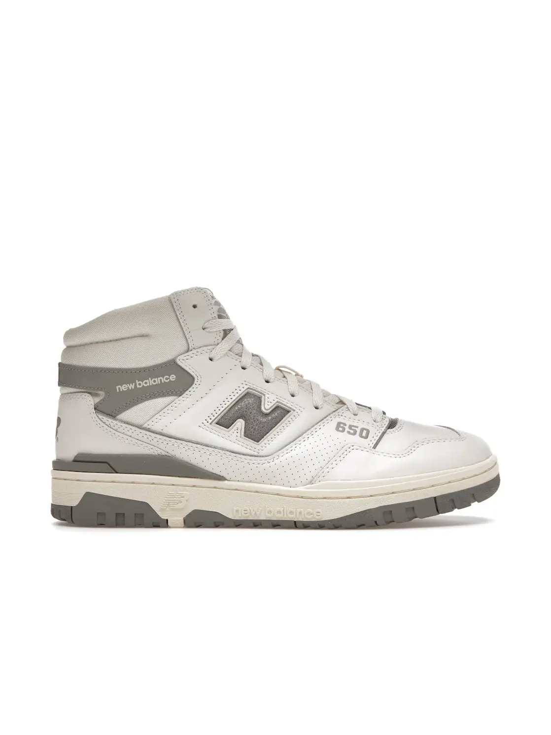 Мужские кроссовки с высоким верхом New Balance 650R Aime Leon Dore — изображение 1 из 4, белый серый