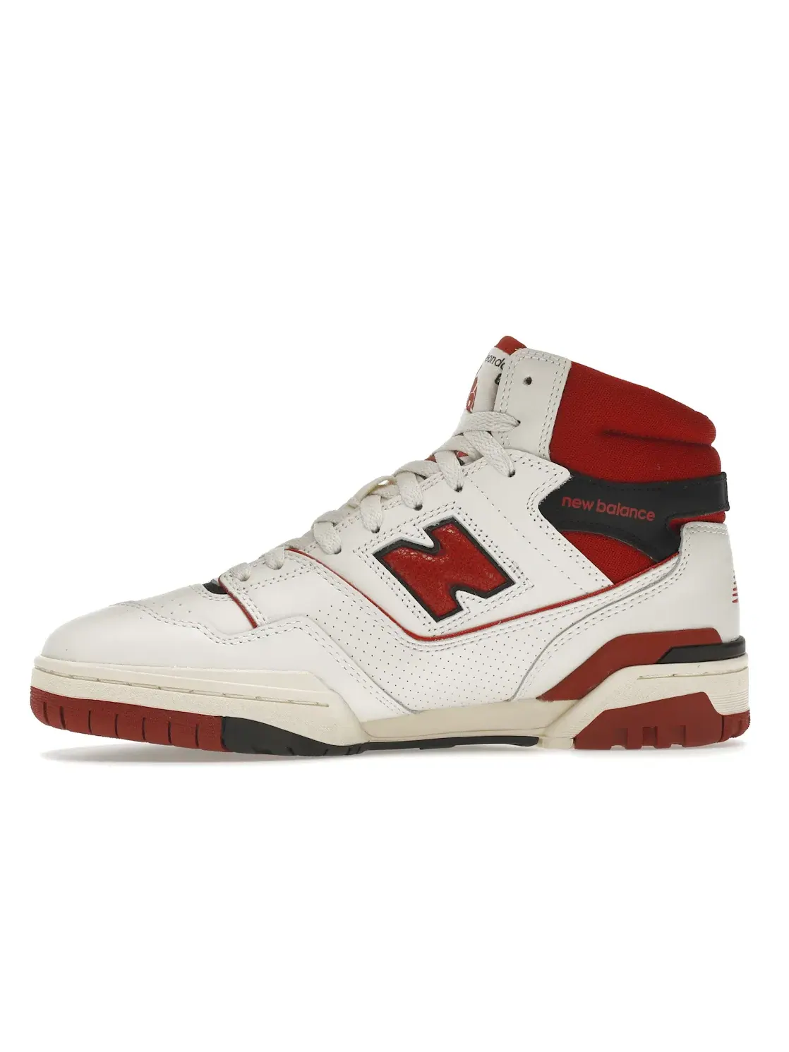 Мужские кроссовки с кожаным верхом New Balance 650R Aime Leon Dore — изображение 3 из 4, белый красный