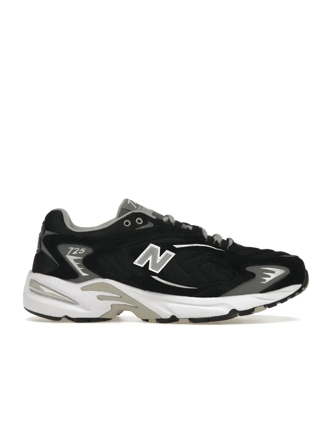 Мужские кроссовки с ретро-дизайном New Balance 725 — изображение 1 из 4, черный/белый/серый