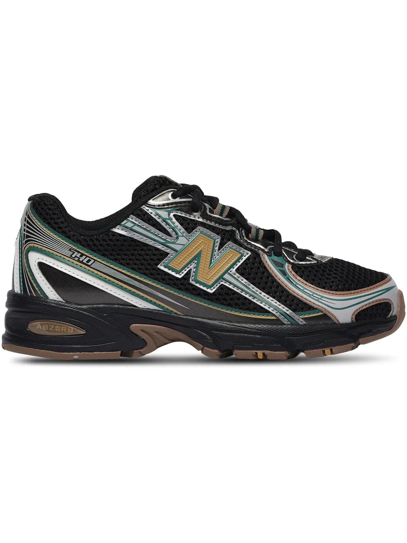 Детские кроссовки Lifestyle New Balance 740 — изображение 1 из 1, черный/серый/оливковый
