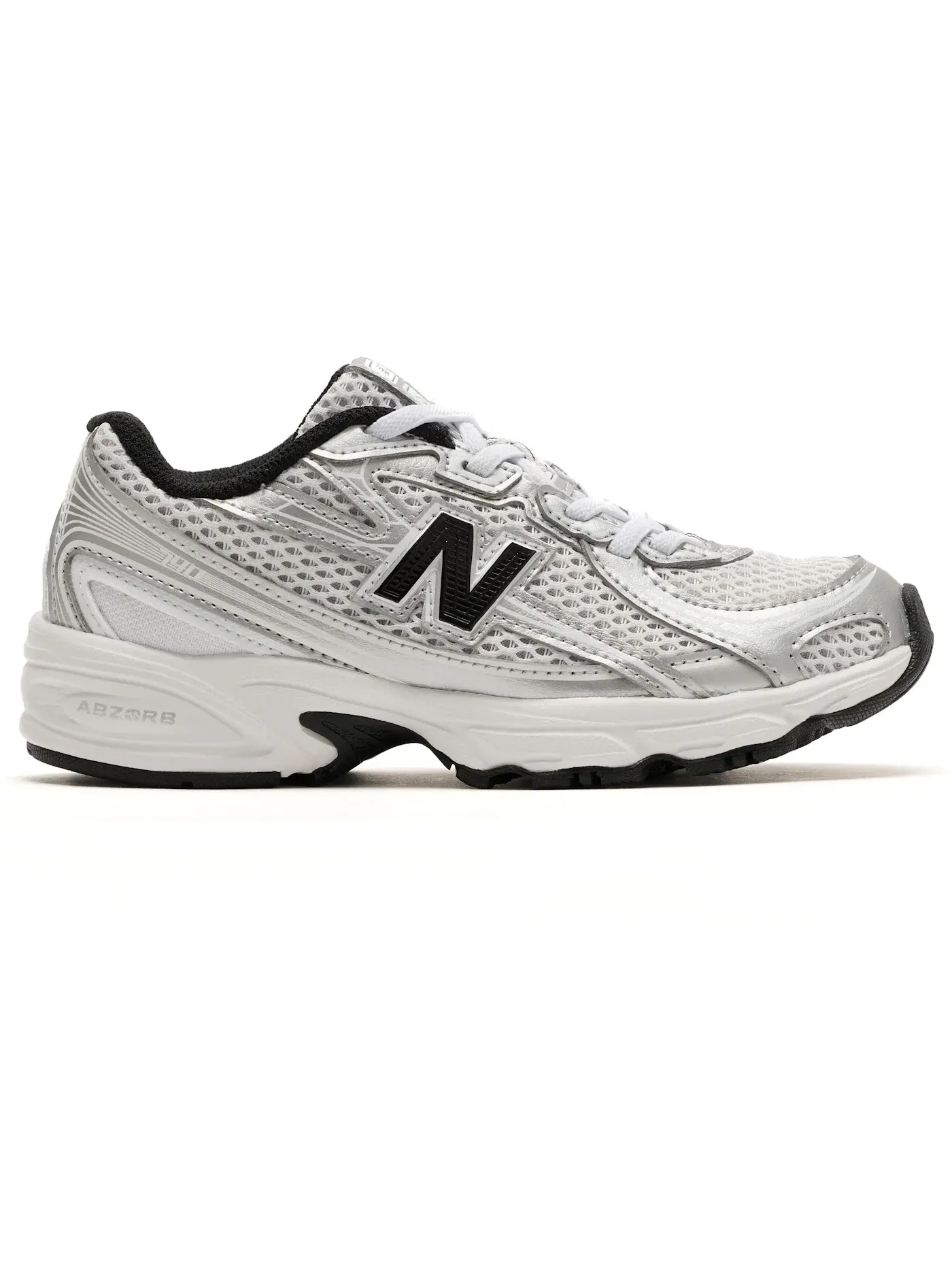 Детские кроссовки без шнурков New Balance 740 Bungee Lace New Balance — изображение 1 из 1, серый/черный