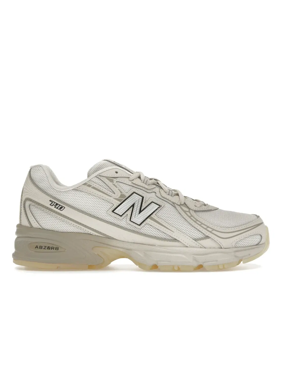 Мужские кроссовки с праздничным дизайном New Balance 740 — изображение 1 из 4, белый/светлый бежевый