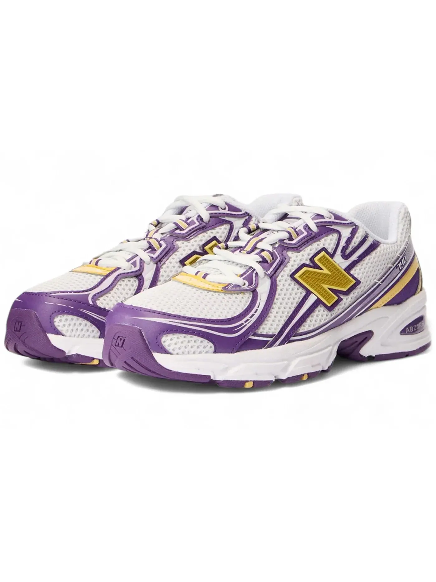Мужские кроссовки Lifestyle New Balance 740 — изображение 1 из 1, белый/фиолетовый/желтый