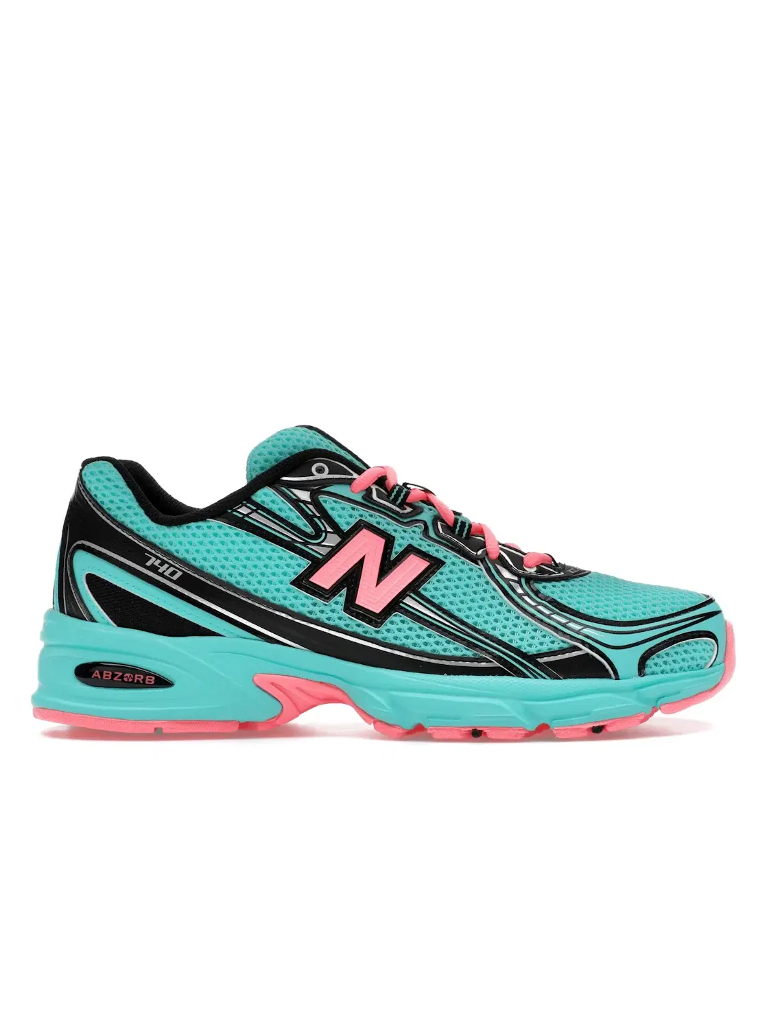 Мужские кроссовки Lifestyle New Balance 740v2 — изображение 1 из 4, черный/розовый