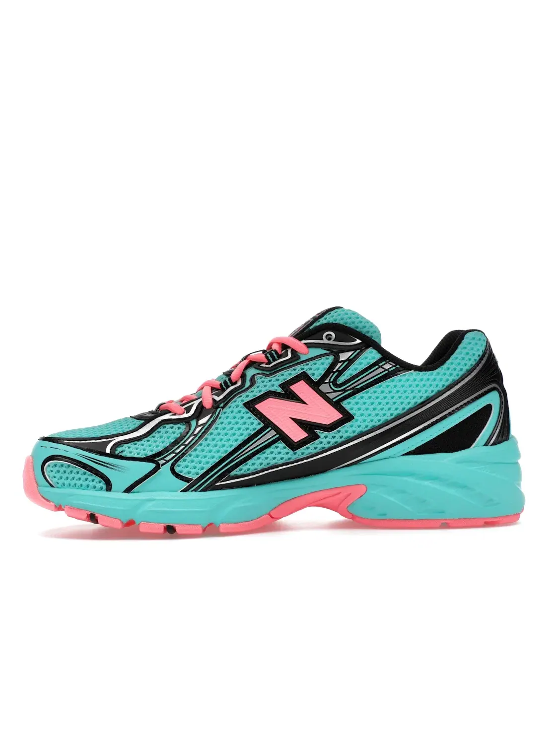 Мужские кроссовки Lifestyle New Balance 740v2 — изображение 3 из 4, черный/розовый