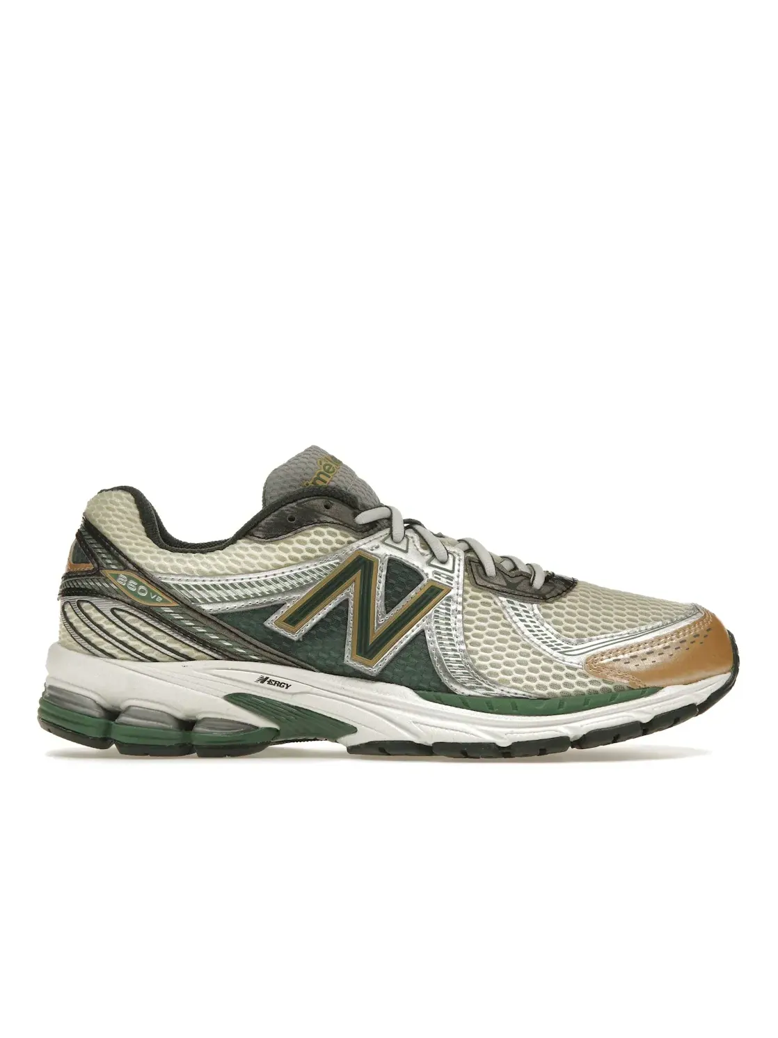 Мужские кроссовки Lifestyle New Balance 860v2 Aime Leon Dore Green — изображение 1 из 4, зеленый/серебристый