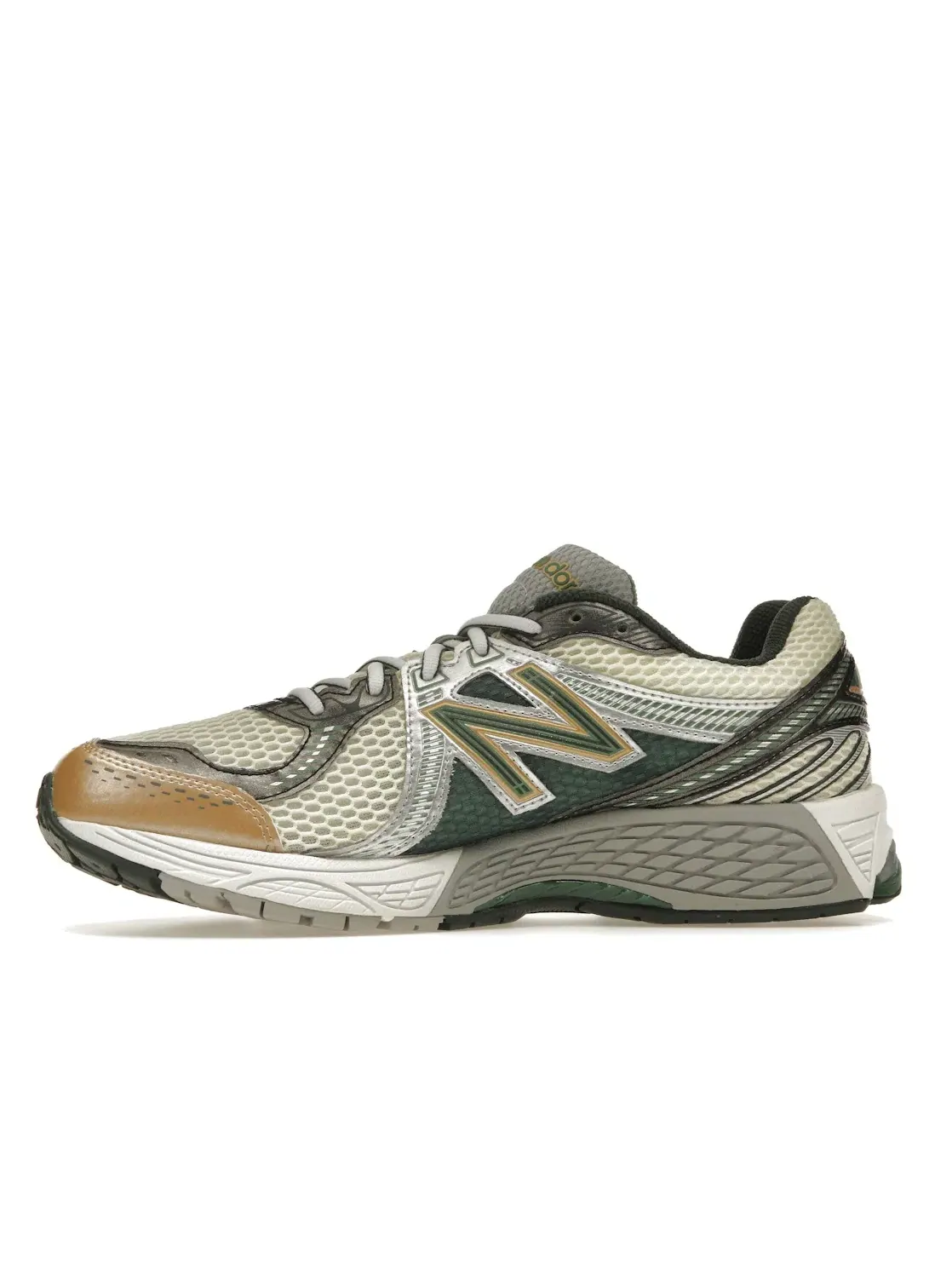 Мужские кроссовки Lifestyle New Balance 860v2 Aime Leon Dore Green — изображение 3 из 4, зеленый/серебристый