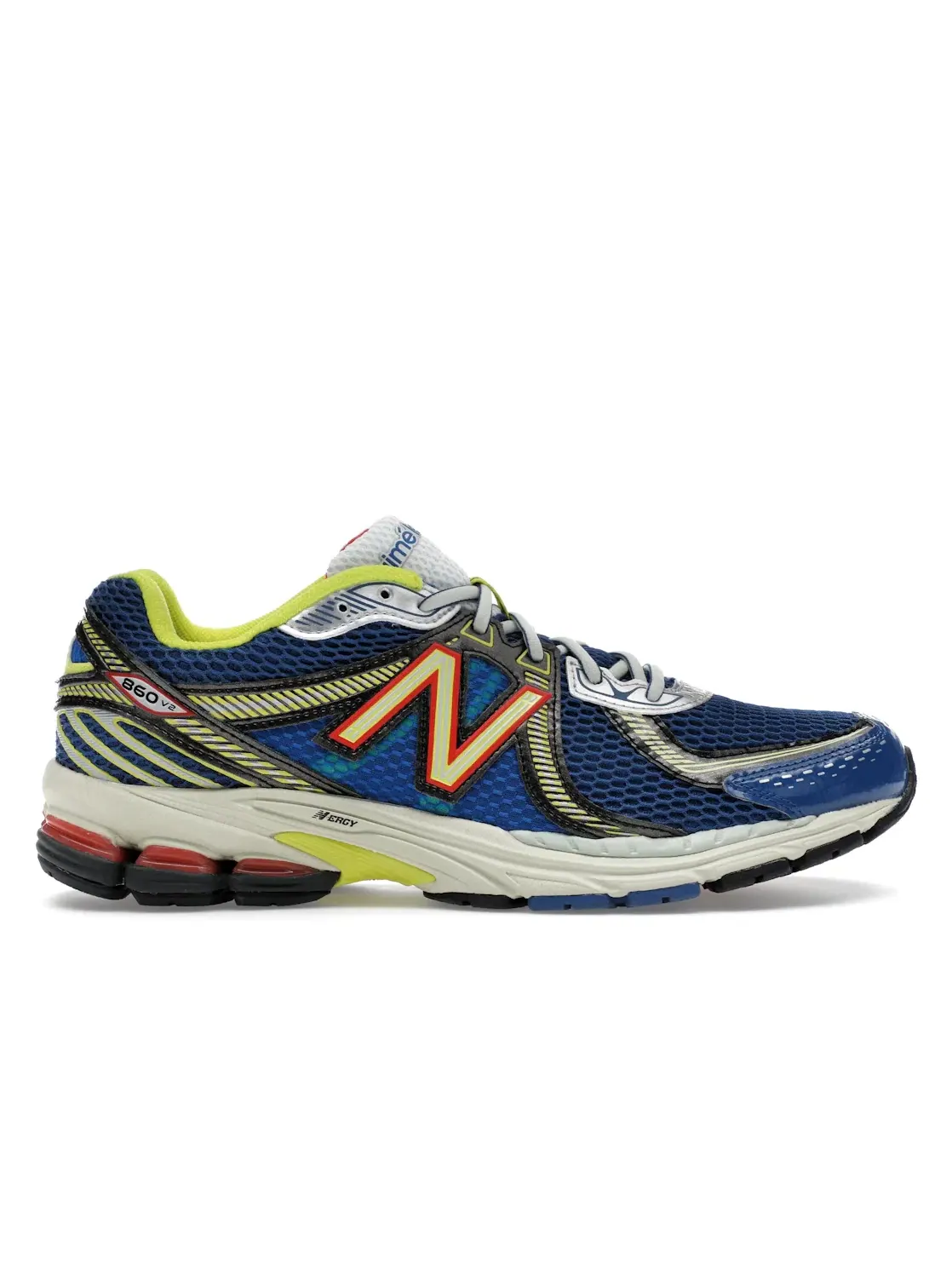 Мужские кроссовки для повседневной носки New Balance 860v2 Aimé Leon Dore — изображение 1 из 4, синий желтый