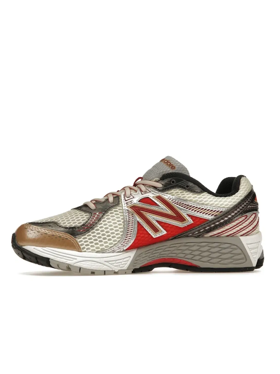Мужские кроссовки Lifestyle New Balance 860v2 Aime Leon Dore Red — изображение 3 из 4, красный/серебристый