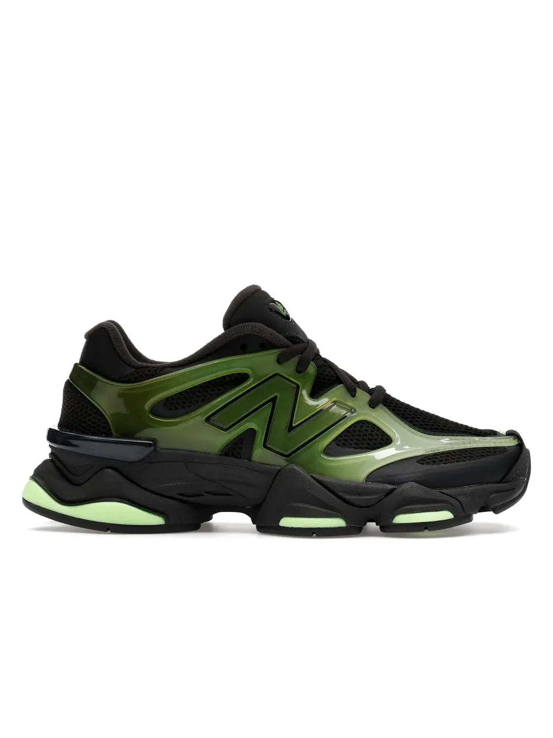 Мужские кроссовки Lifestyle с массивной подошвой New Balance 9060 — изображение 1 из 4, зеленый черный