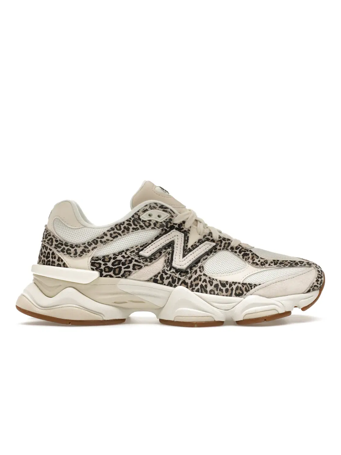 Мужские кроссовки с леопардовым принтом New Balance 9060 — изображение 1 из 4, бежевый/коричневый/белый