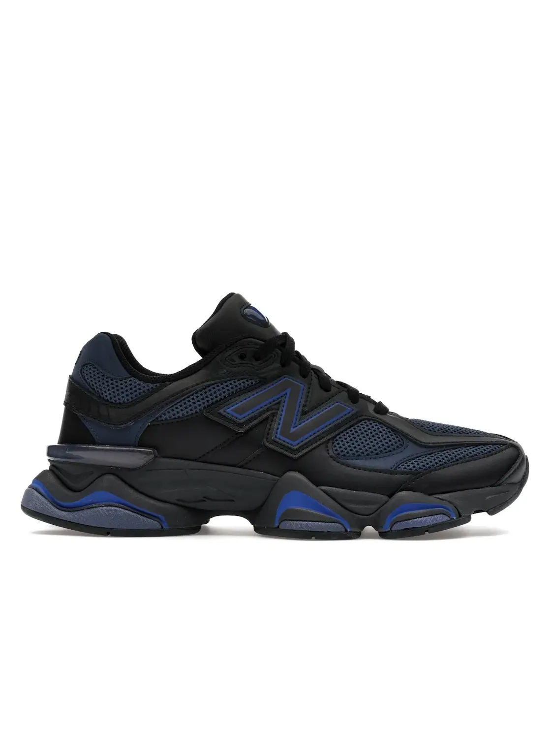 Мужские кроссовки Lifestyle с ретро-дизайном New Balance 9060 — изображение 1 из 4, черный/винтажный индиго