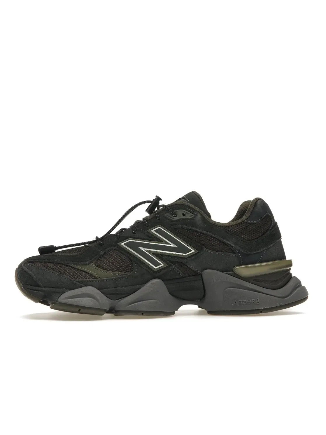 Мужские кроссовки ретро-футуристические New Balance 9060 Blacktop, Blacktop/Dark Moss — изображение 3 из 4