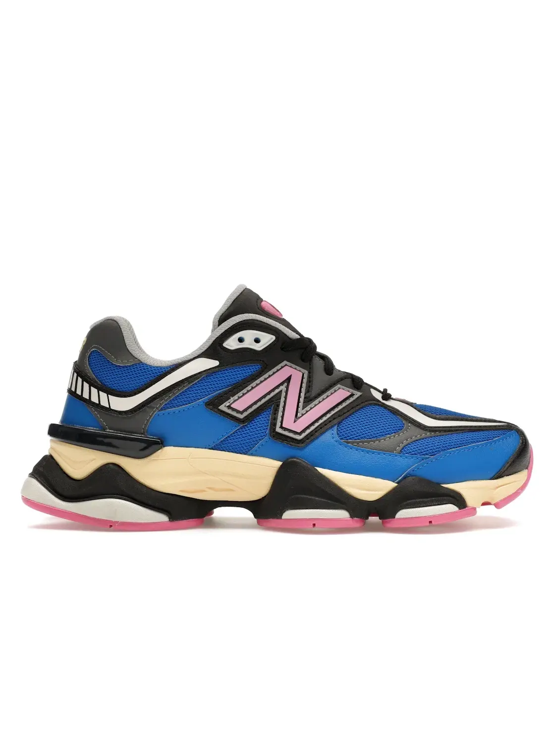 Мужские кроссовки с замшевым и сетчатым верхом New Balance 9060 — изображение 1 из 4, синий розовый