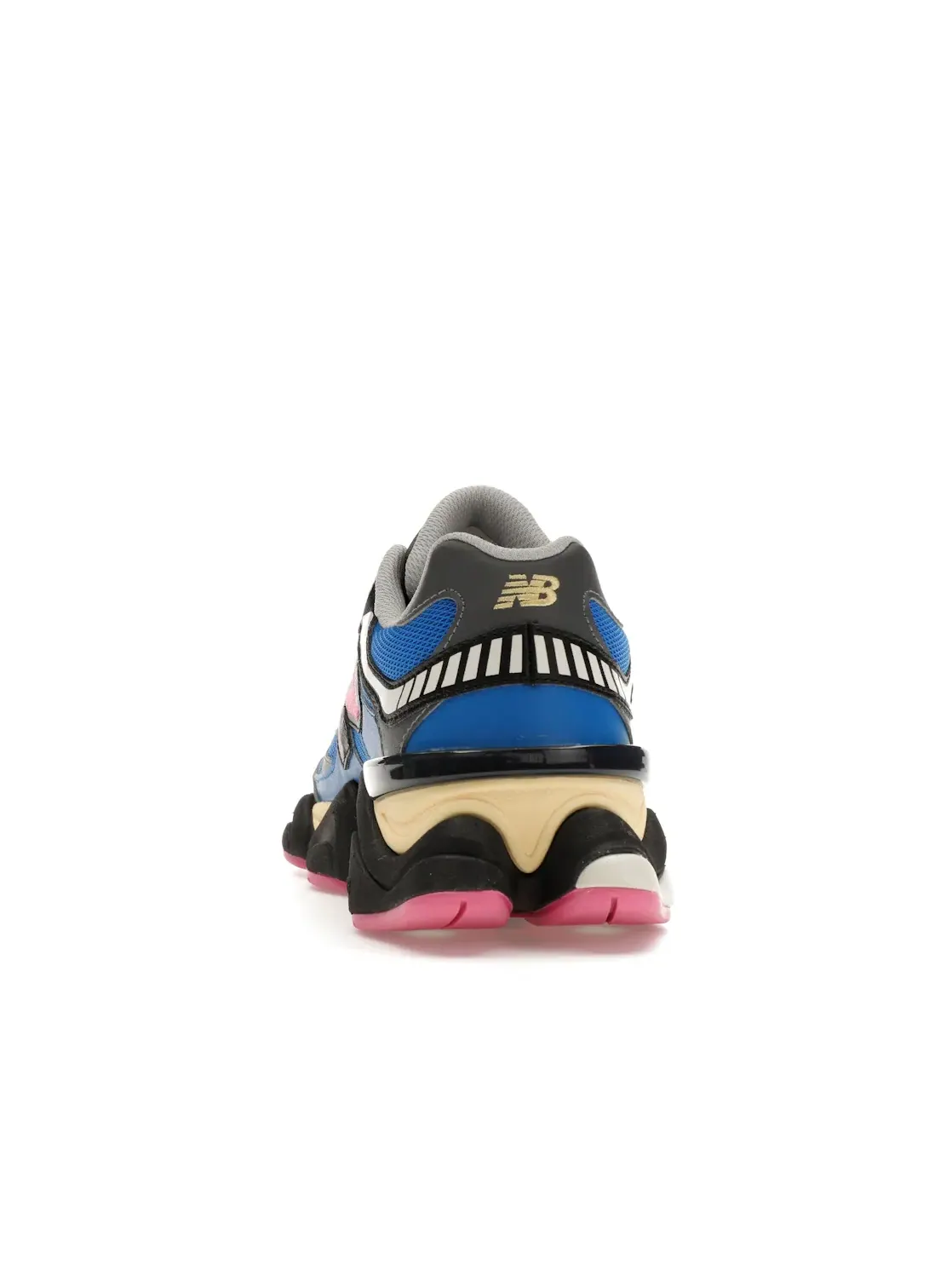 Мужские кроссовки с замшевым и сетчатым верхом New Balance 9060 — изображение 4 из 4, синий розовый